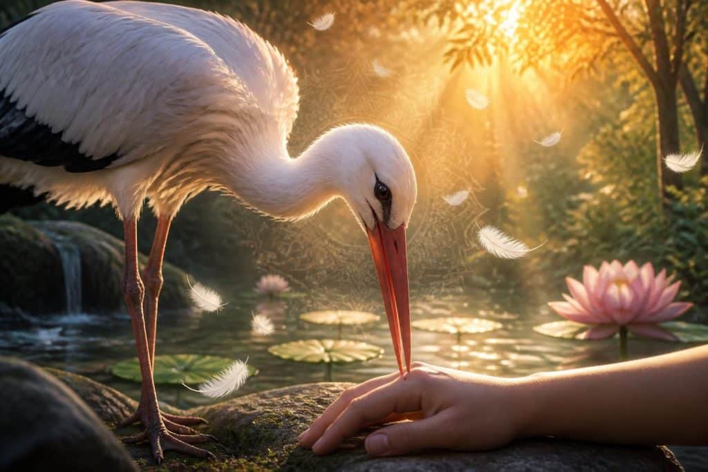 découvrez la signification spirituelle de la morsure de cigogne et les symboles associés, explorant son message profond et son impact dans diverses cultures.