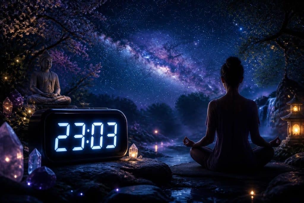 découvrez la signification spirituelle et le symbolisme de l’heure miroir 23h03, un message mystérieux porteur de guidance et d’interprétations profondes.