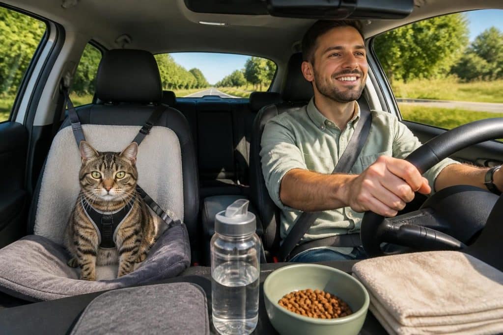 découvrez nos conseils pratiques pour voyager 600 km en voiture avec votre chat en toute sérénité et assurer son confort tout au long du trajet.
