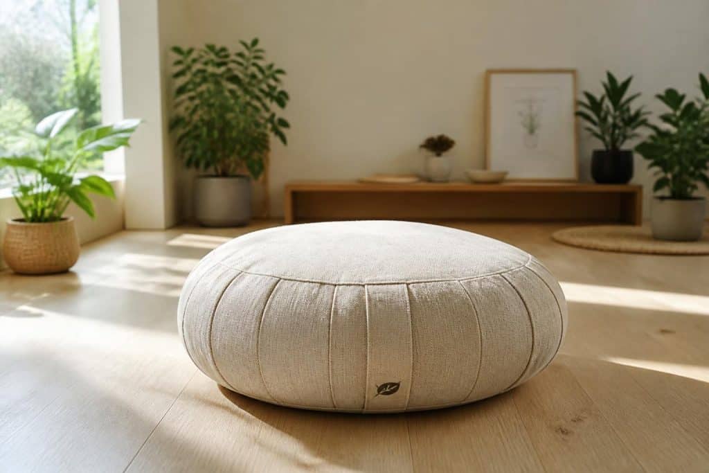 découvrez notre zafu coussin de méditation bio, alliant confort et matériaux naturels pour une séance de méditation apaisante et respectueuse de l'environnement.