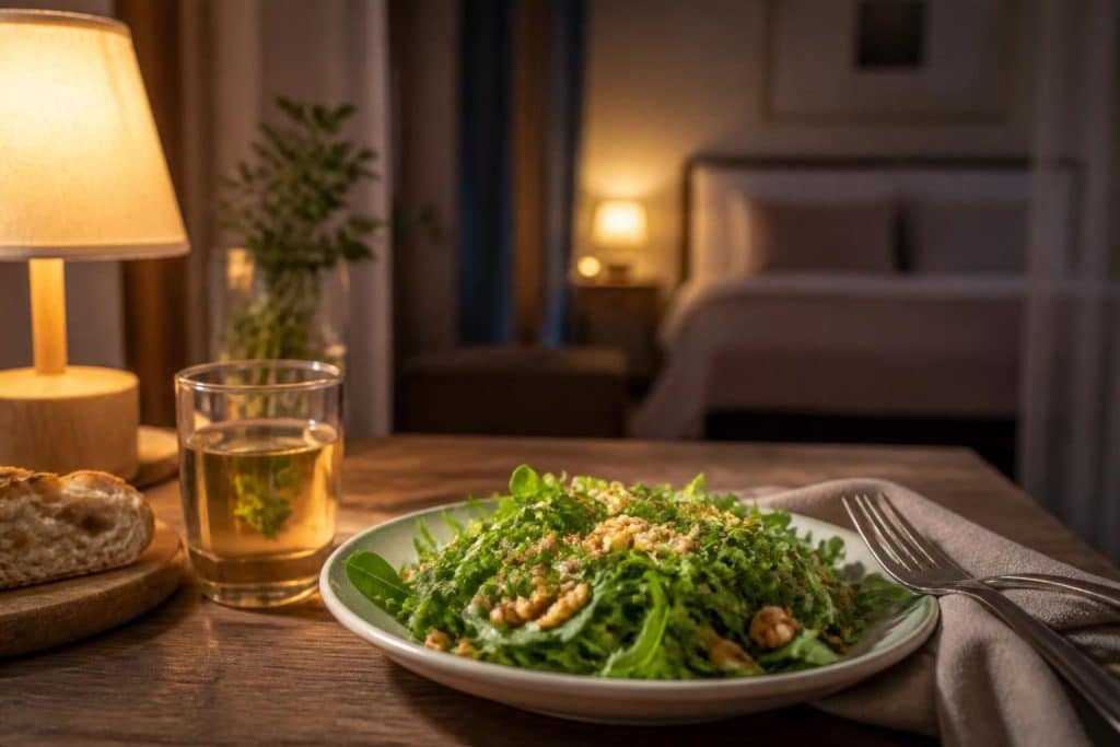 découvrez les bienfaits de manger de la mâche le soir pour améliorer votre digestion et favoriser un sommeil réparateur grâce à ses propriétés naturelles.